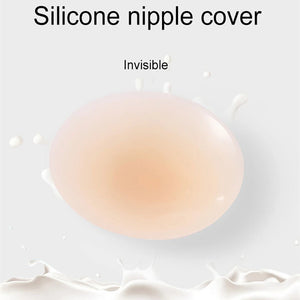 Round Adhesive Reusable Invisible Silicone Nipple Covers