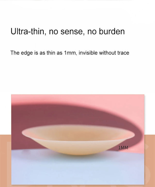 Round Adhesive Reusable Invisible Silicone Nipple Covers
