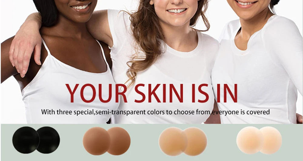Reusable Invisible Adhesive Nipple Covers | No-Show Silicone Coverage