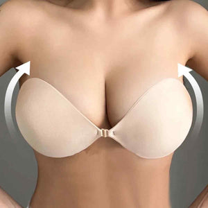 Front Clasp Silicone Contour Bra