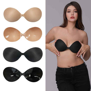 Front Clasp Silicone Contour Bra
