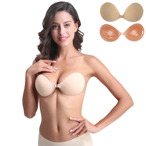 Front Clasp Silicone Contour Bra