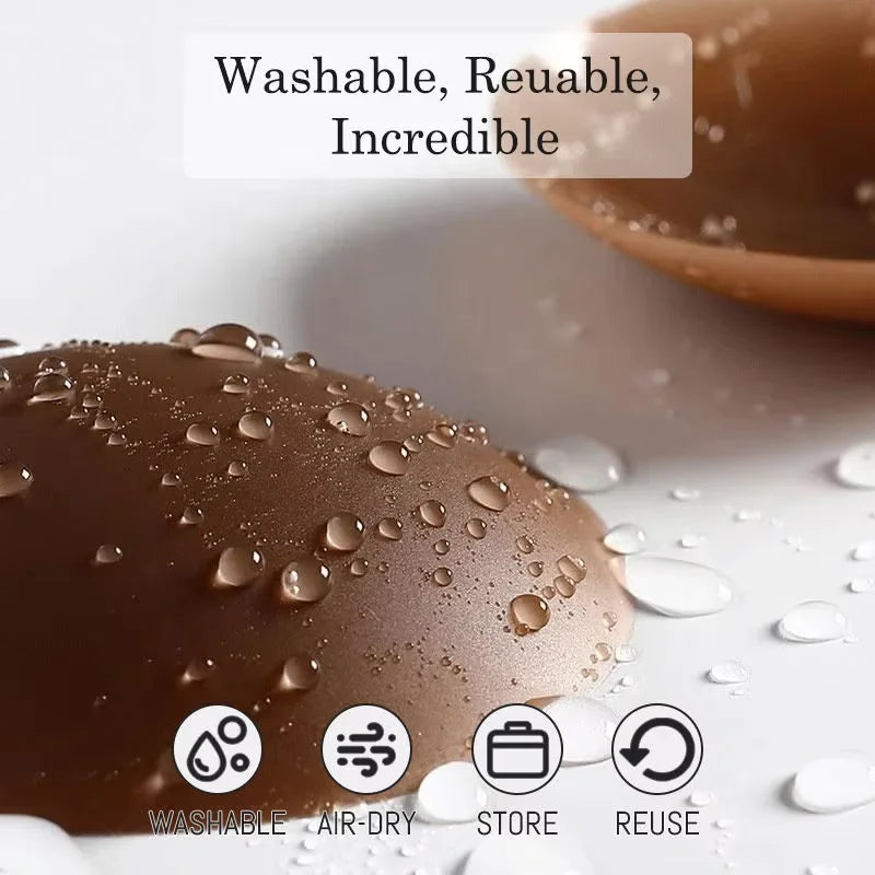 Adhesive Silicone Nipple Covers for Dresses | Invisible No-Show Coverage