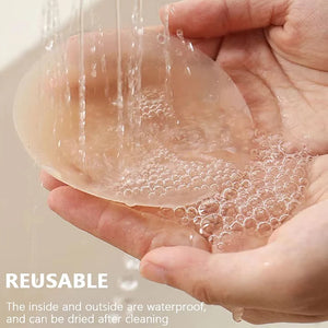 Round Adhesive Reusable Invisible Silicone Nipple Covers