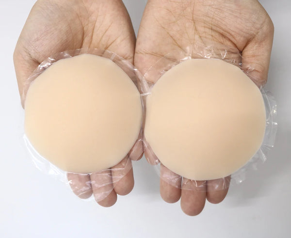 Round Adhesive Reusable Invisible Silicone Nipple Covers