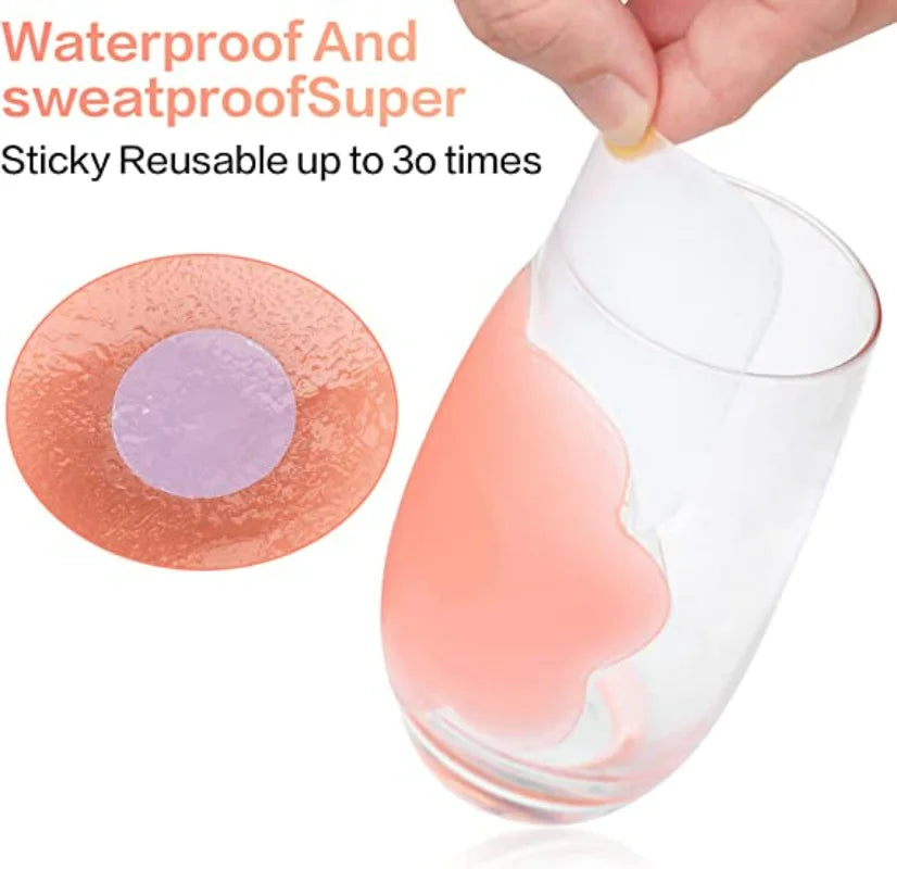 Reusable Silicone Breast Petals with Case | Invisible Nipple Covers