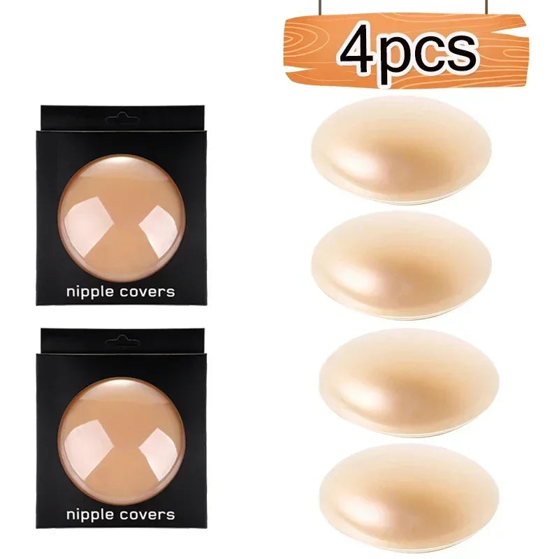 Large Size Reusable Silicone Nipple Covers Women | Extra Coverage Breast Petals