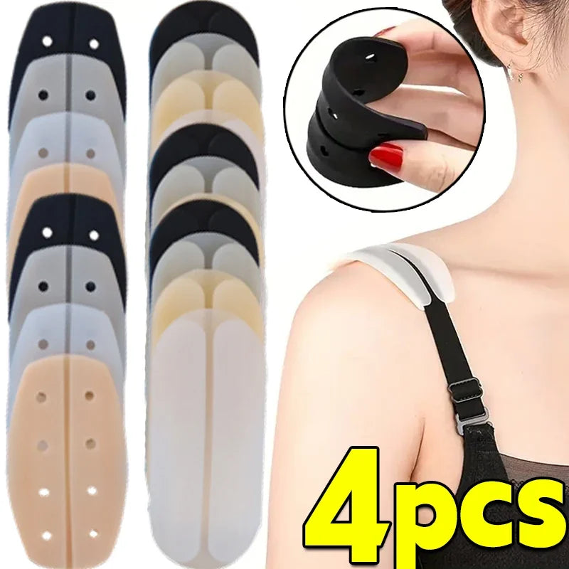 Soft Silicone Shoulder Cushion Bra Pads | Anti-Slip Bra Strap Cushions