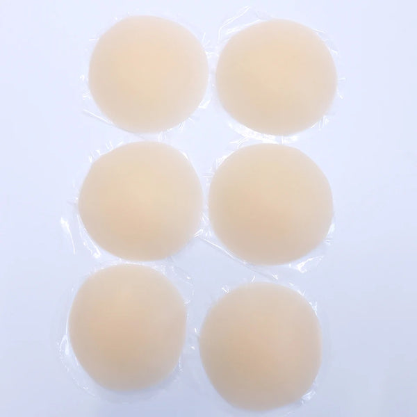 Round Adhesive Reusable Invisible Silicone Nipple Covers