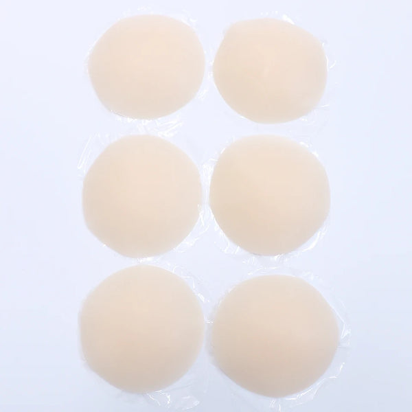 Round Adhesive Reusable Invisible Silicone Nipple Covers