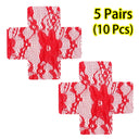 Fabric Nipple Covers Heart Cross and Star Shapes