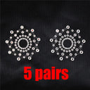 Rhinestone Adhesive Nipple Covers for Women