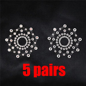 Rhinestone Adhesive Nipple Covers for Women