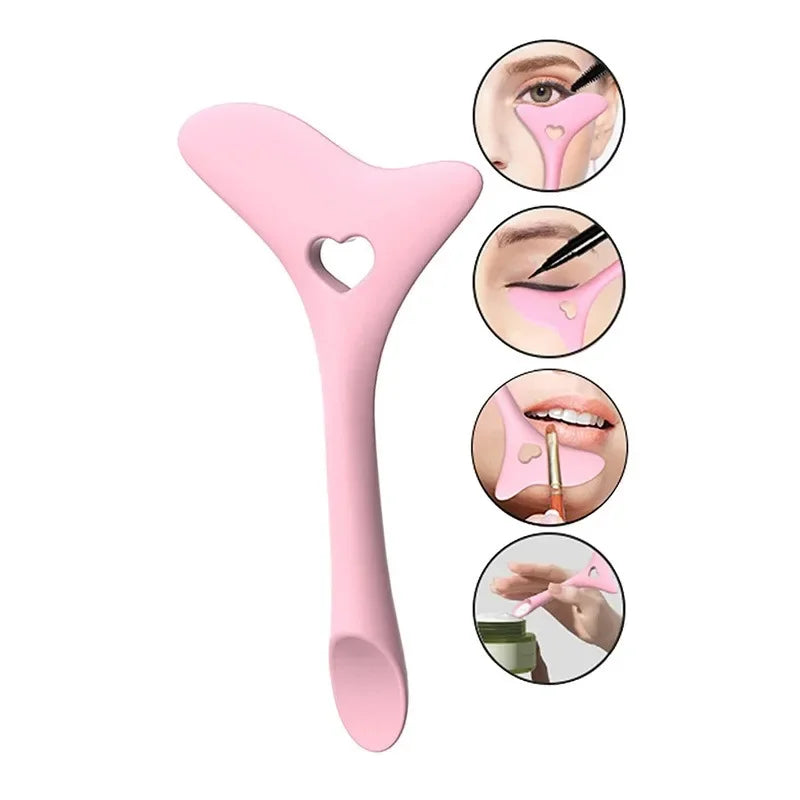 Multi Function Silicone Eyeliner Stencil Tool | Eyebrow & Makeup Guide