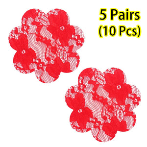 Fabric Nipple Covers Heart Cross and Star Shapes