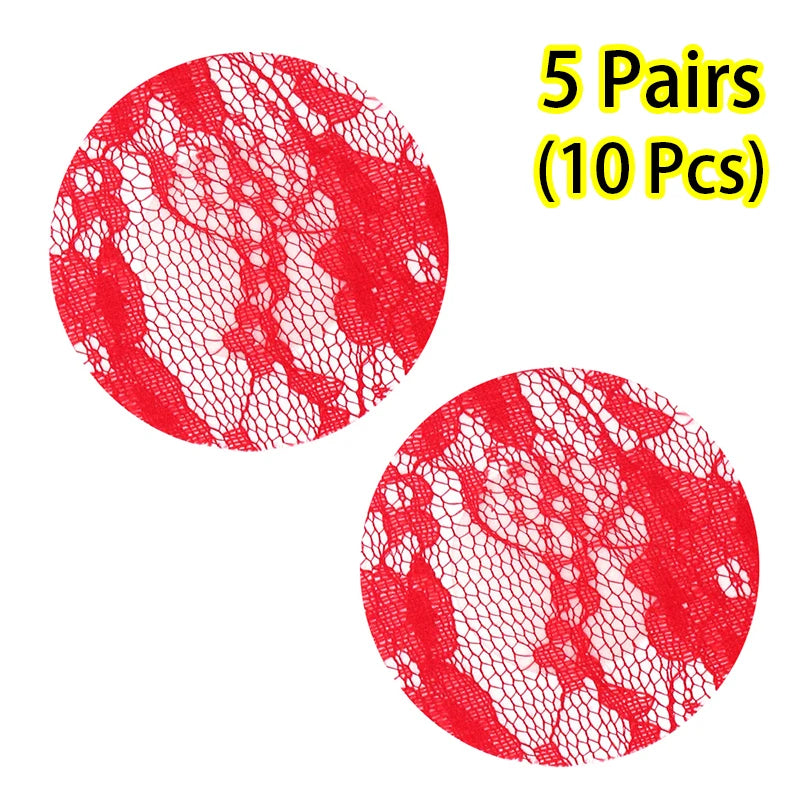 Fabric Nipple Covers Heart Cross and Star Shapes
