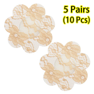 Fabric Nipple Covers Heart Cross and Star Shapes
