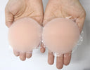 Round Adhesive Reusable Invisible Silicone Nipple Covers