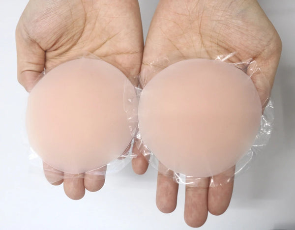Round Adhesive Reusable Invisible Silicone Nipple Covers