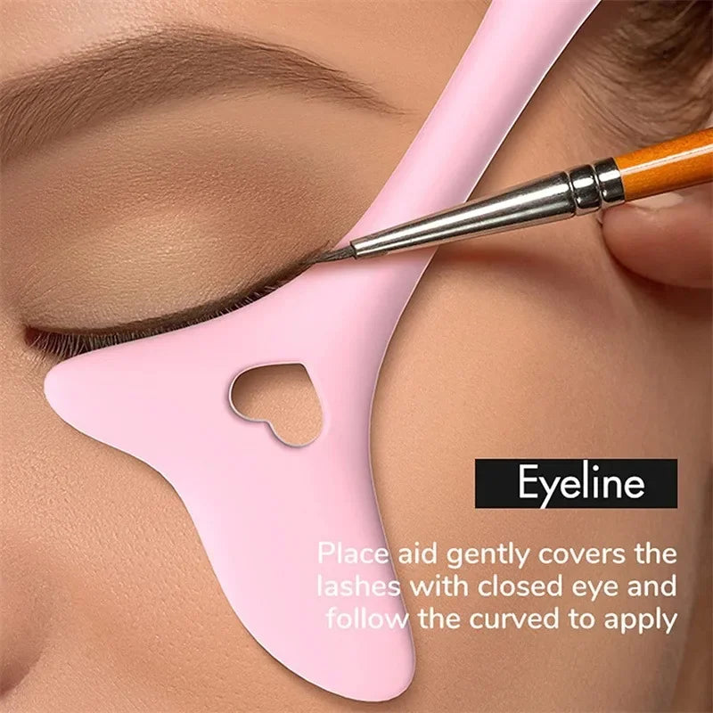 Multi Function Silicone Eyeliner Stencil Tool | Eyebrow & Makeup Guide