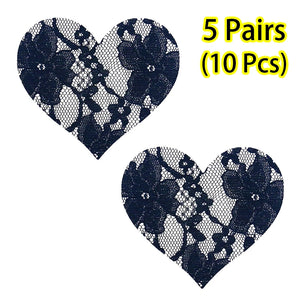 Fabric Nipple Covers Heart Cross and Star Shapes