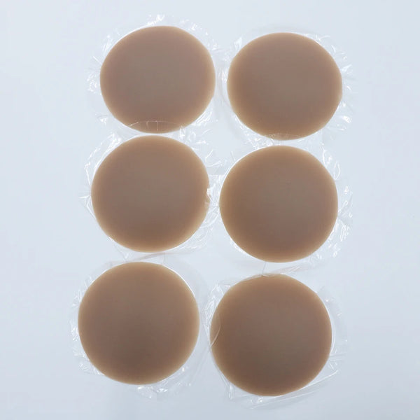Round Adhesive Reusable Invisible Silicone Nipple Covers
