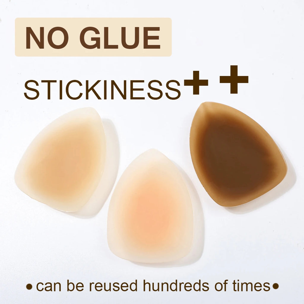 Triangle Non Adhesive Reusable Silicone Nipple Covers