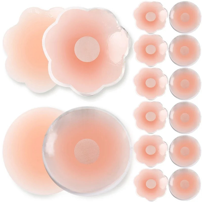 Reusable Silicone Breast Petals with Case | Invisible Nipple Covers
