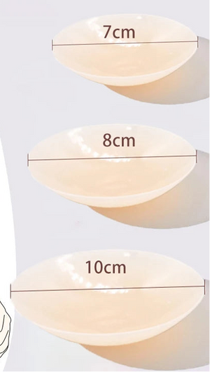 Round Adhesive Reusable Invisible Silicone Nipple Covers