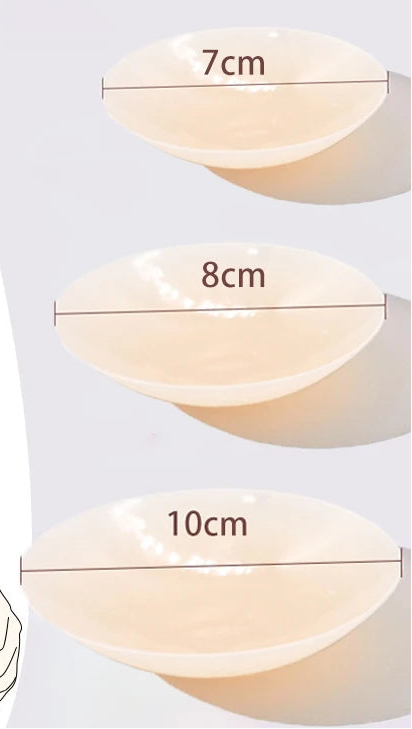 Round Adhesive Reusable Invisible Silicone Nipple Covers