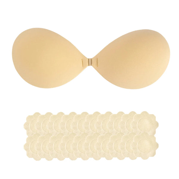 Front Clasp Silicone Contour Bra