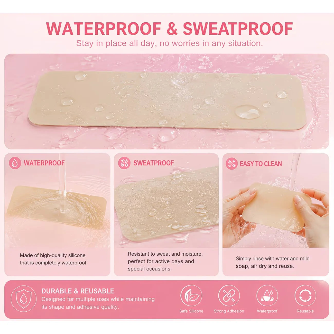 Reusable Silicone Lift Tape for Women