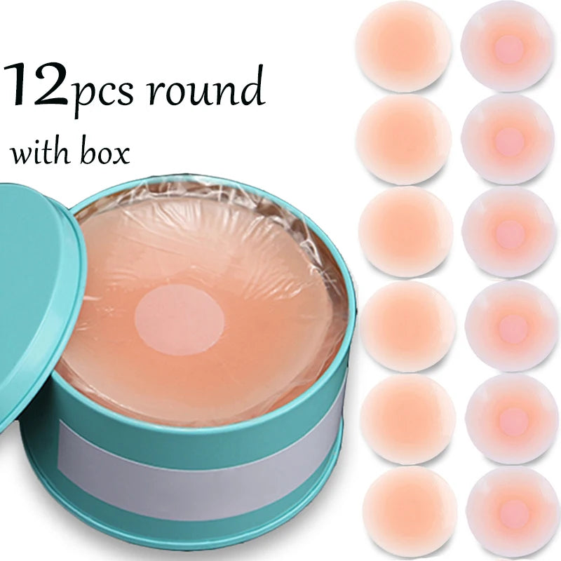 Reusable Silicone Breast Petals with Case | Invisible Nipple Covers