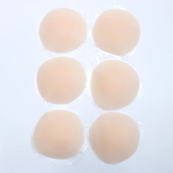 Round Adhesive Reusable Invisible Silicone Nipple Covers