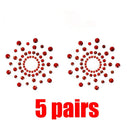 Rhinestone Adhesive Nipple Covers for Women