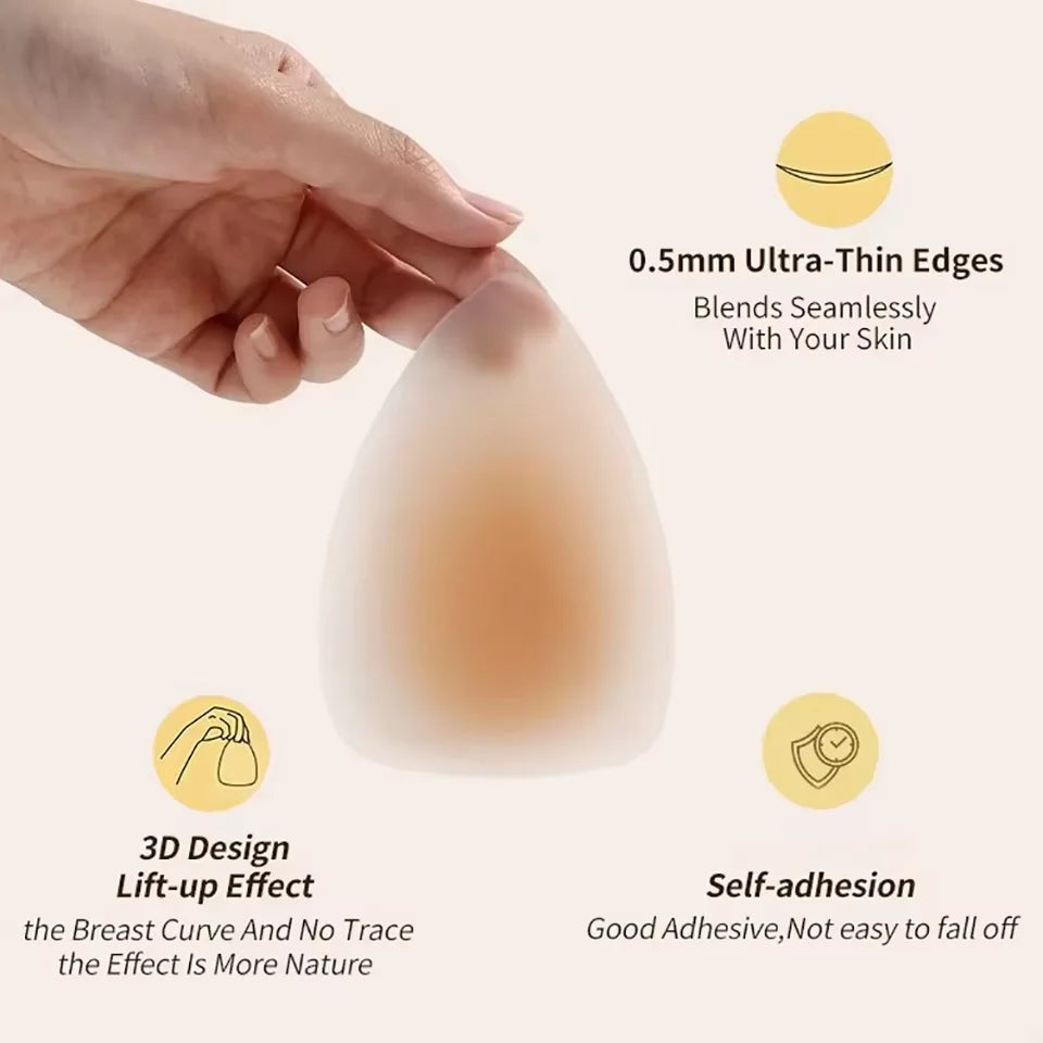 Triangle Adhesive Reusable Silicone Nipple Covers