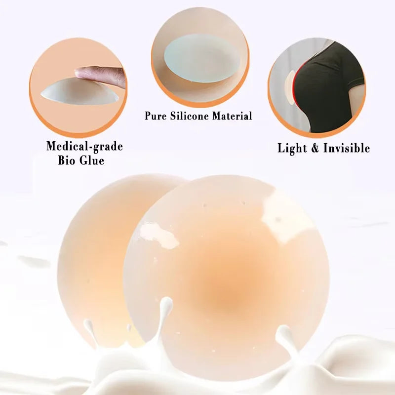 Adhesive Silicone Nipple Covers for Dresses | Invisible No-Show Coverage