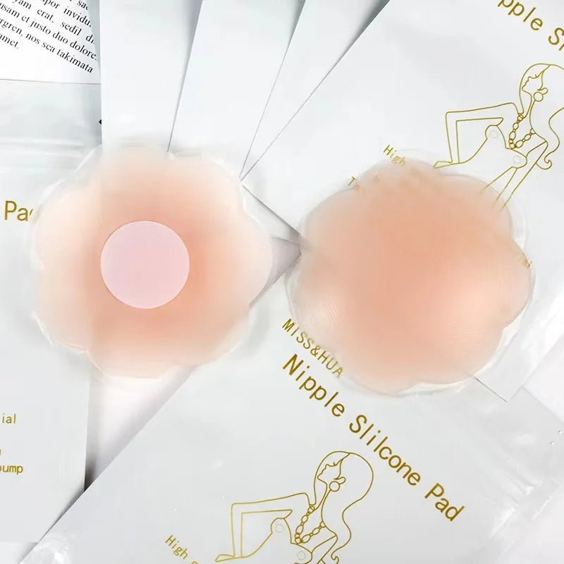 Reusable Push Up Nipple Covers Women | Invisible Silicone Breast Petals
