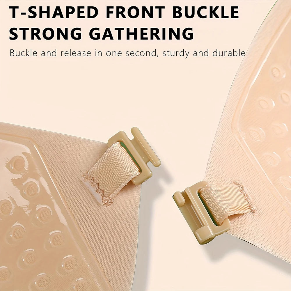 Front Clasp Silicone Contour Bra