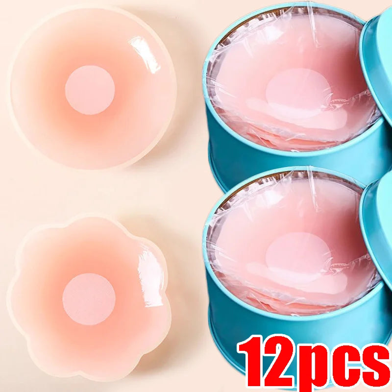 Reusable Silicone Breast Petals with Case | Invisible Nipple Covers