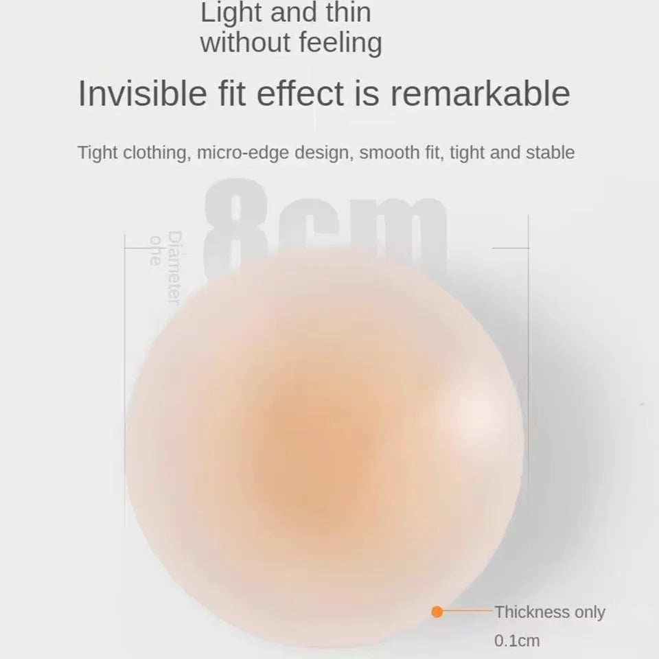 Reusable Non Adhesive Silicone Breast Covers | Invisible No-Show Coverage