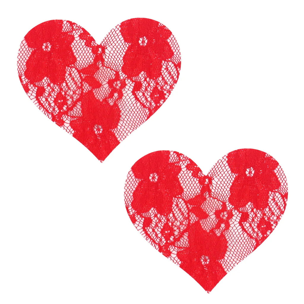 Fabric Nipple Covers Heart Cross and Star Shapes
