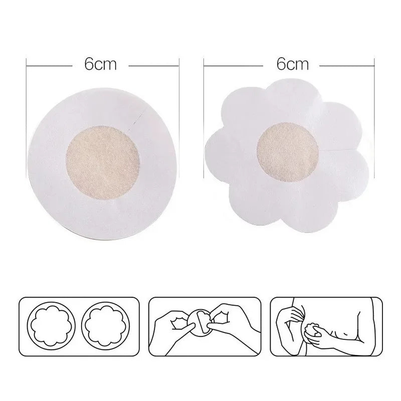Disposable Breast Lift Nipple Covers Pack | Invisible Single-Use Coverage
