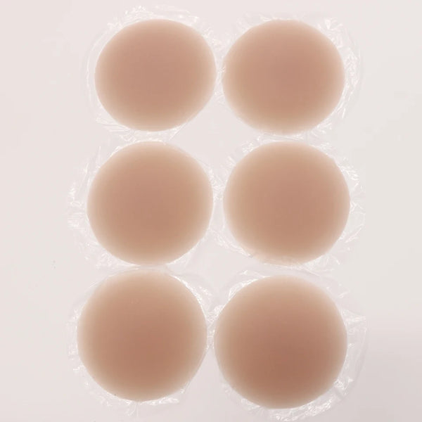 Round Adhesive Reusable Invisible Silicone Nipple Covers