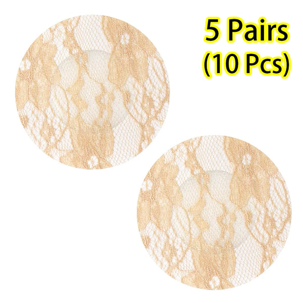 Fabric Nipple Covers Heart Cross and Star Shapes