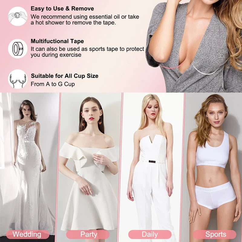 Adhesive Cotton Boob Tape
