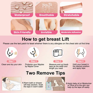 Adhesive Cotton Boob Tape
