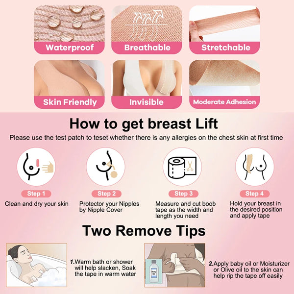 Adhesive Cotton Boob Tape