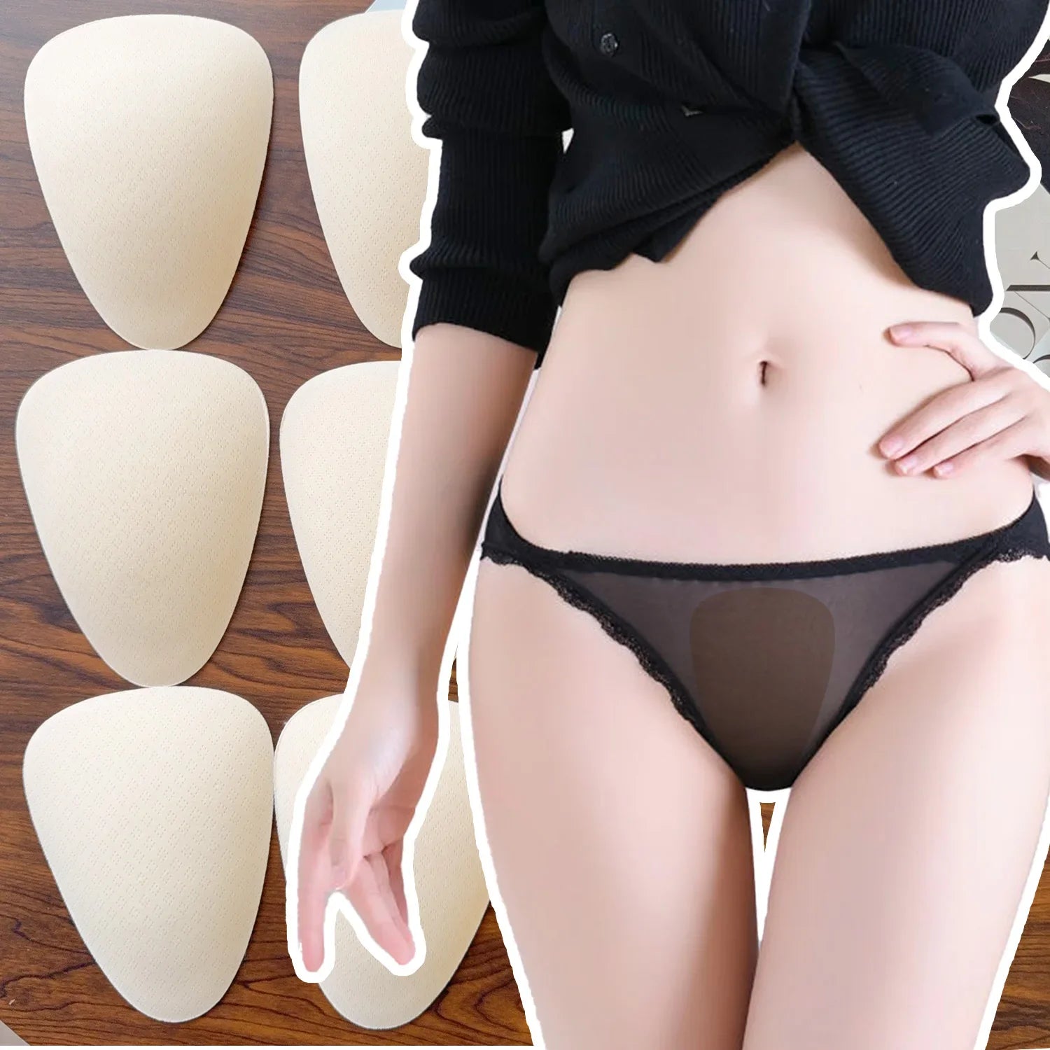 Reusable Camel Toe Concealer Panty Pads | Seamless Coverage for Leggings