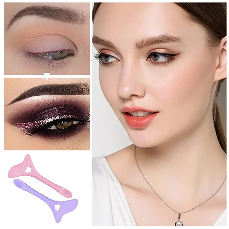 Multi Function Silicone Eyeliner Stencil Tool | Eyebrow & Makeup Guide